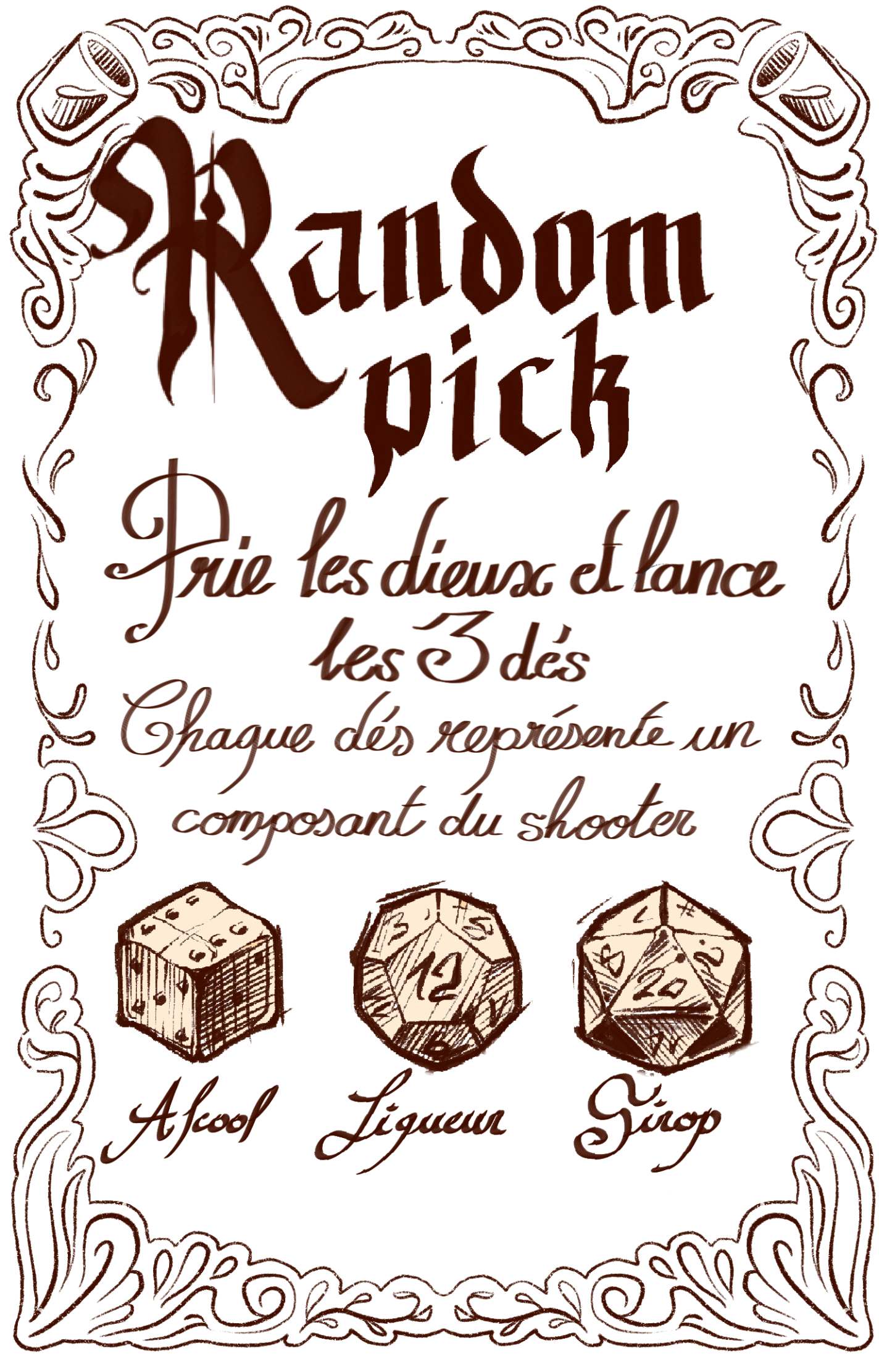 Random Pick explicación dados tiro misterio